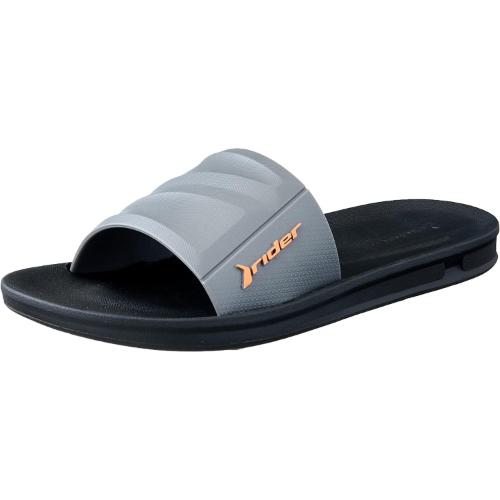 Rider T Slide AD SLIPP Black/Grey Rubber Flip Flop for Men