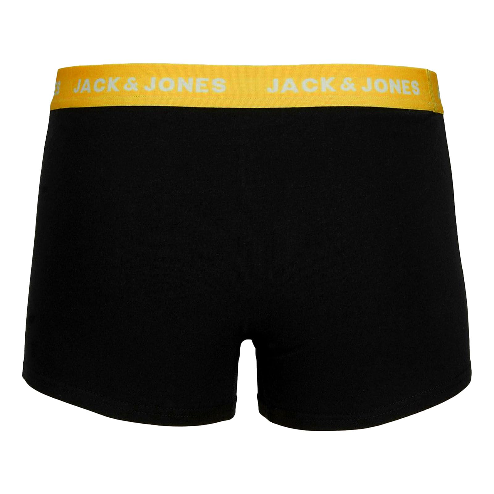 Jack & Jones Men's Vito Solid 7-Pack Trunks Black