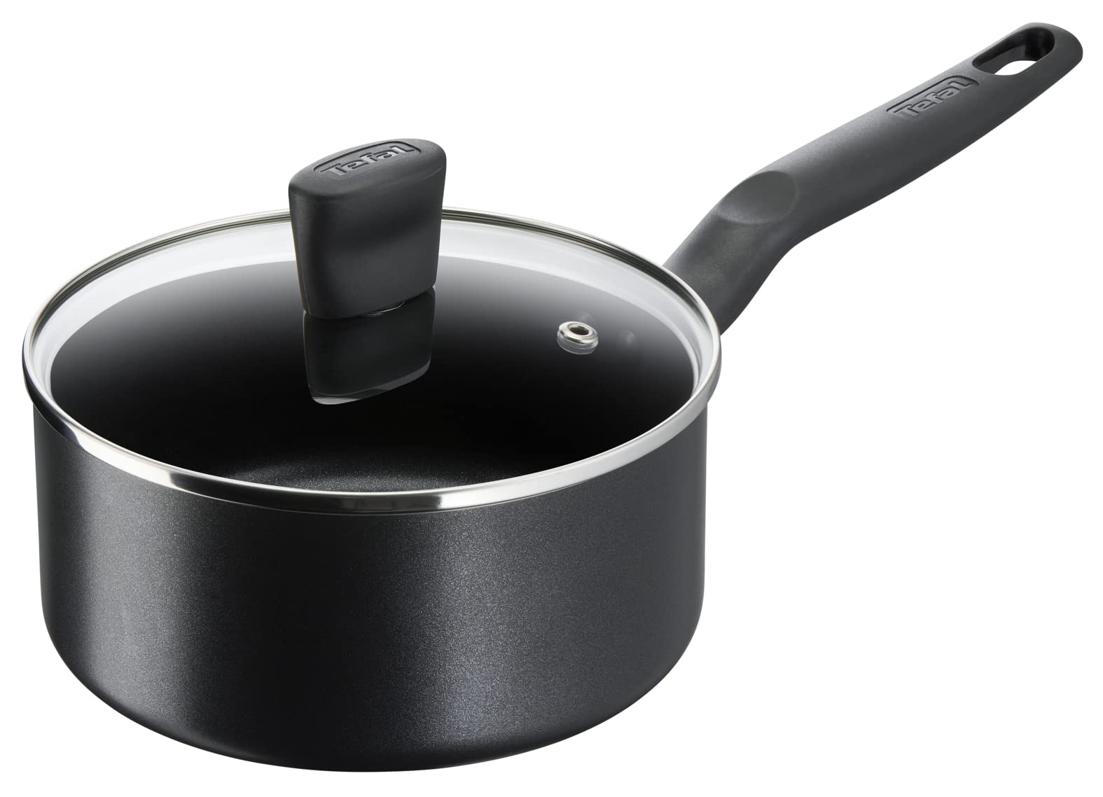 Tefal G6 Super Cook 18 cm Saucepan with Lid, Non stick, Black, Aluminium, B4592384