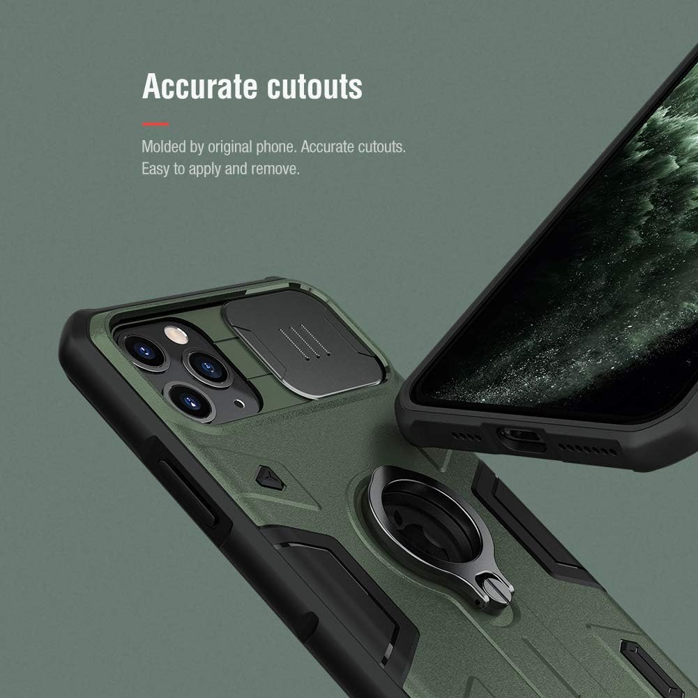 غطاء سلسلة Nillkin CamShield Armor مصمم لهاتف Apple iPhone 11 Pro Max - أسود