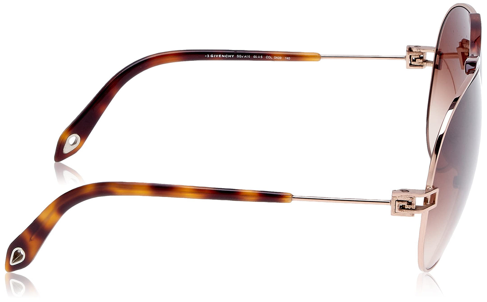 GIVENCHY Gradient-Lens Tortoise-Shell Pattern Aviator Sunglasses for Women - Brown