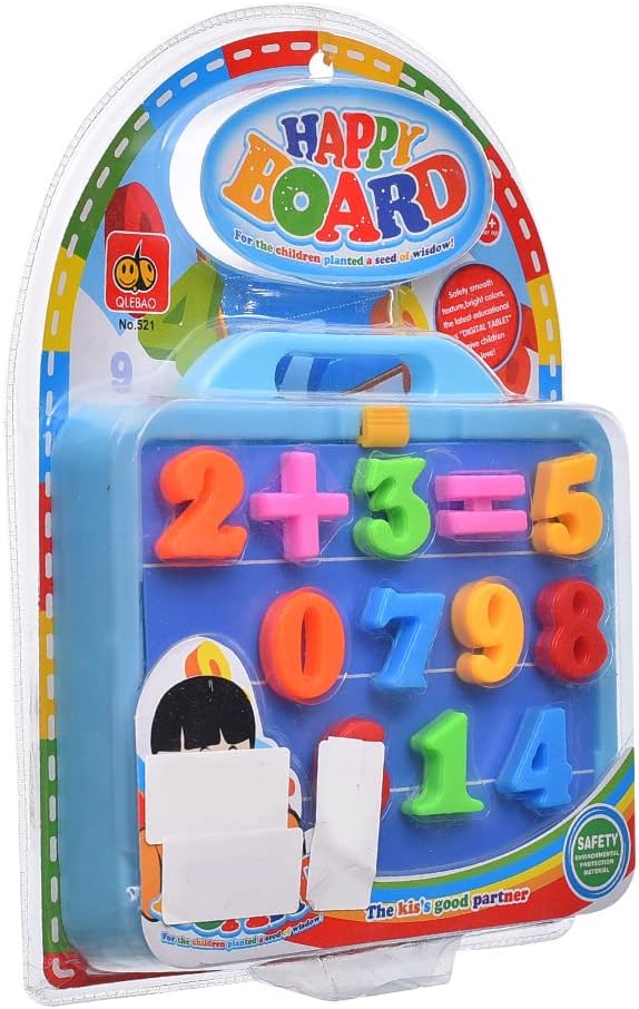 Happy Board With 10 Numbers And 2 Math Signs Set Of 16 Pieces For Kids - Multi Color