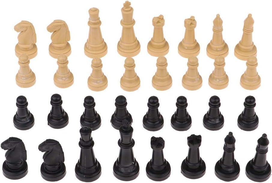 Chess Set Gift 32 pcs/lot 2'' Plastic Chess Pieces Only Board Game Checker Pawns Accessories Chess Board Game