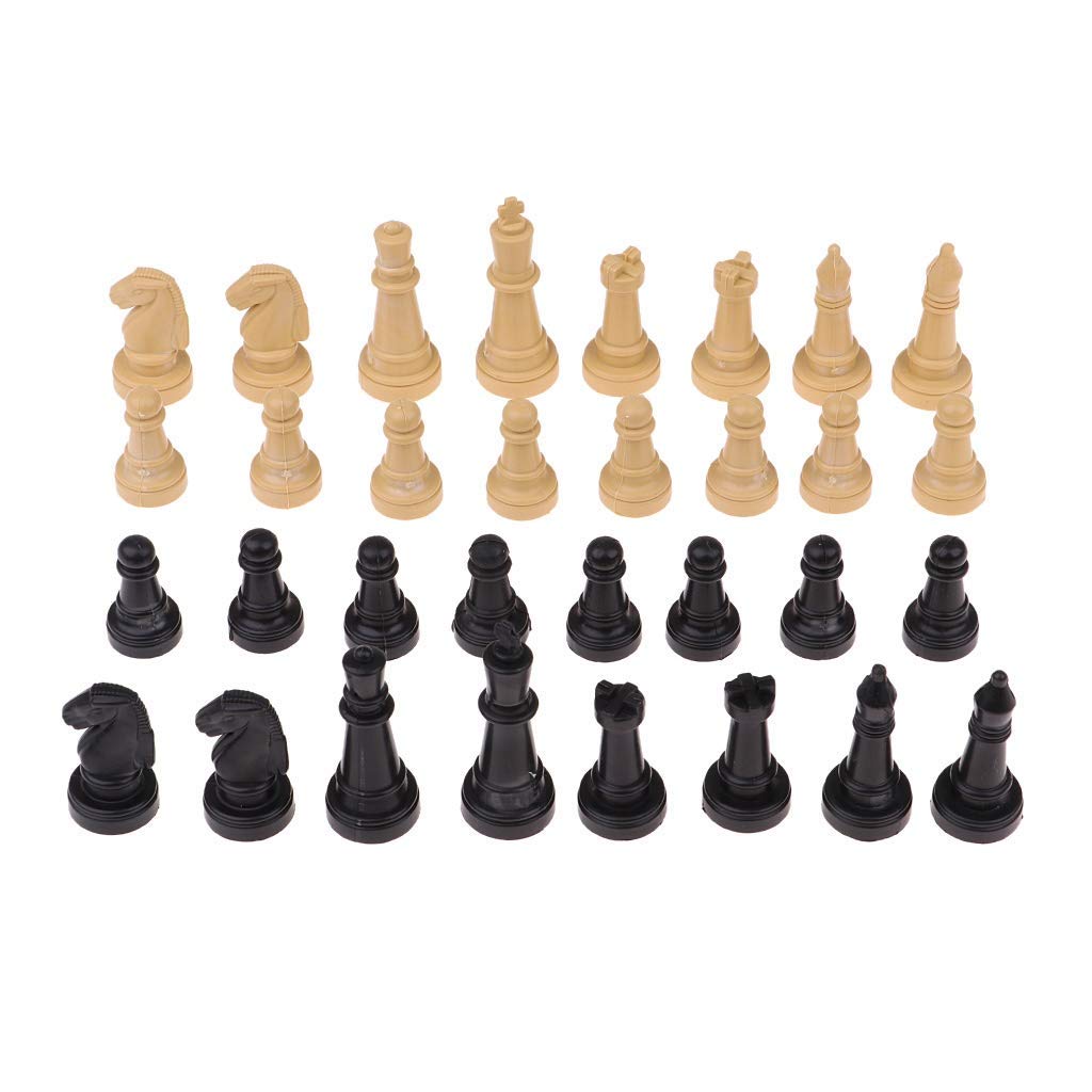 Chess Set Gift 32 pcs/lot 2'' Plastic Chess Pieces Only Board Game Checker Pawns Accessories Chess Board Game