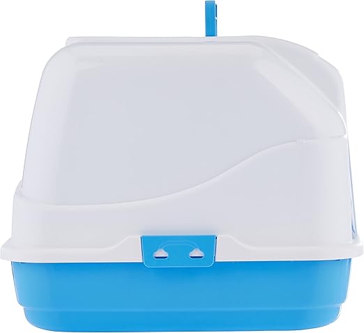 IMAC Cat - Hooded Cat Toilets - 50 x 40 x 40cm Color - Blue