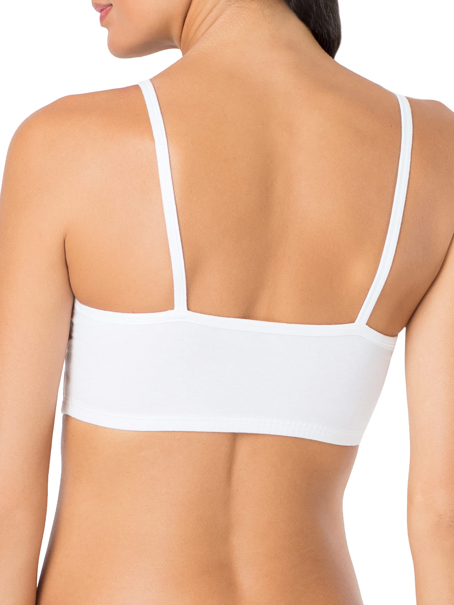 Fruit Of The Loom womens Spaghetti Strap Cotton Sports Bra Sports Bra (pack of 4) 40