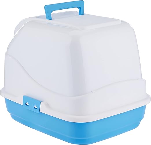 IMAC Cat - Hooded Cat Toilets - 50 x 40 x 40cm Color - Blue