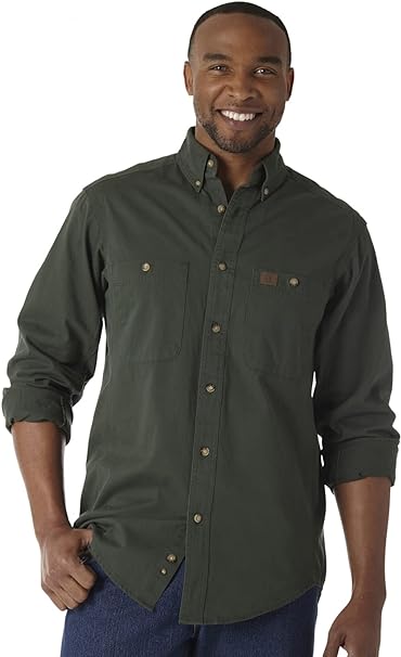 Wrangler Riggs Workwear Men's Logger Twill Long Sleeve Workshirt