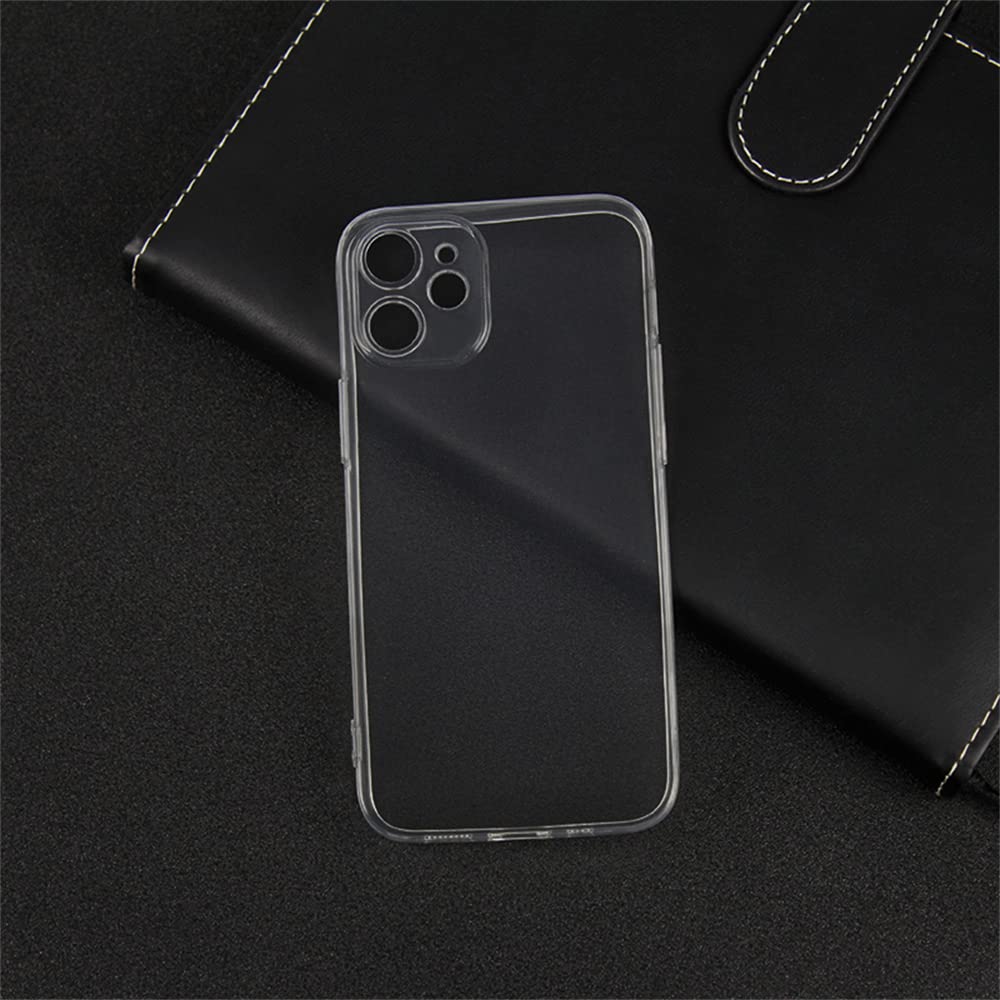 AJEZDONG Compatible with iPhone 12 Case Bumper Hybrid Protective Anti Yellowing Shockproof Non Slip Slim Fit (Crystal Clear)