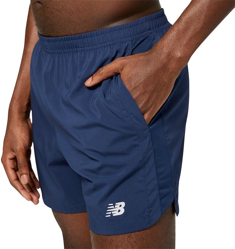 New Balance Women's Accelerate 5 Inch Shorts, Natural Indigo, L