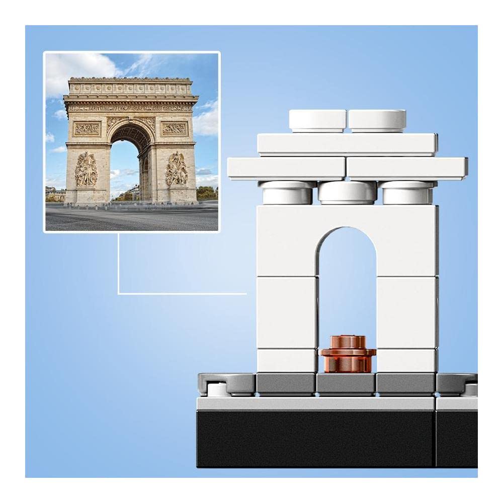 LEGO Architecture Paris 21044 Building Blocks Toy Set; Toys for Boys, Girls, and Kids (694 Pieces)