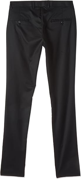 Diverse Men Slim Fit Solid Formal Trousers (DCMFT92SL43-1233) Color: Black Size: 34
34