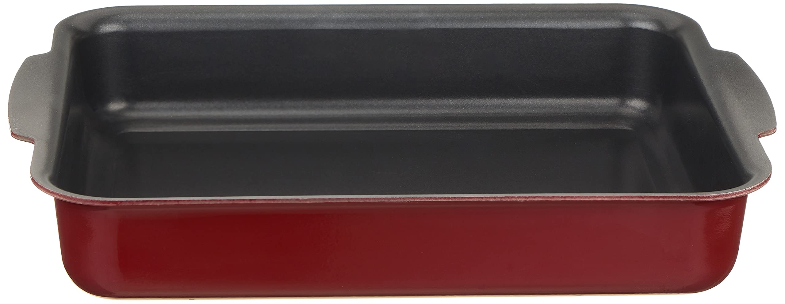 Grandeur aluminium 27x33 cm rectangular oven tray - made in turkey maroon and black