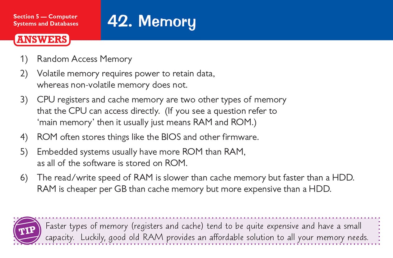 New GCSE Computer Science AQA Revision Question Cards