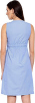 KRAVE Women Blue Shirt Dress