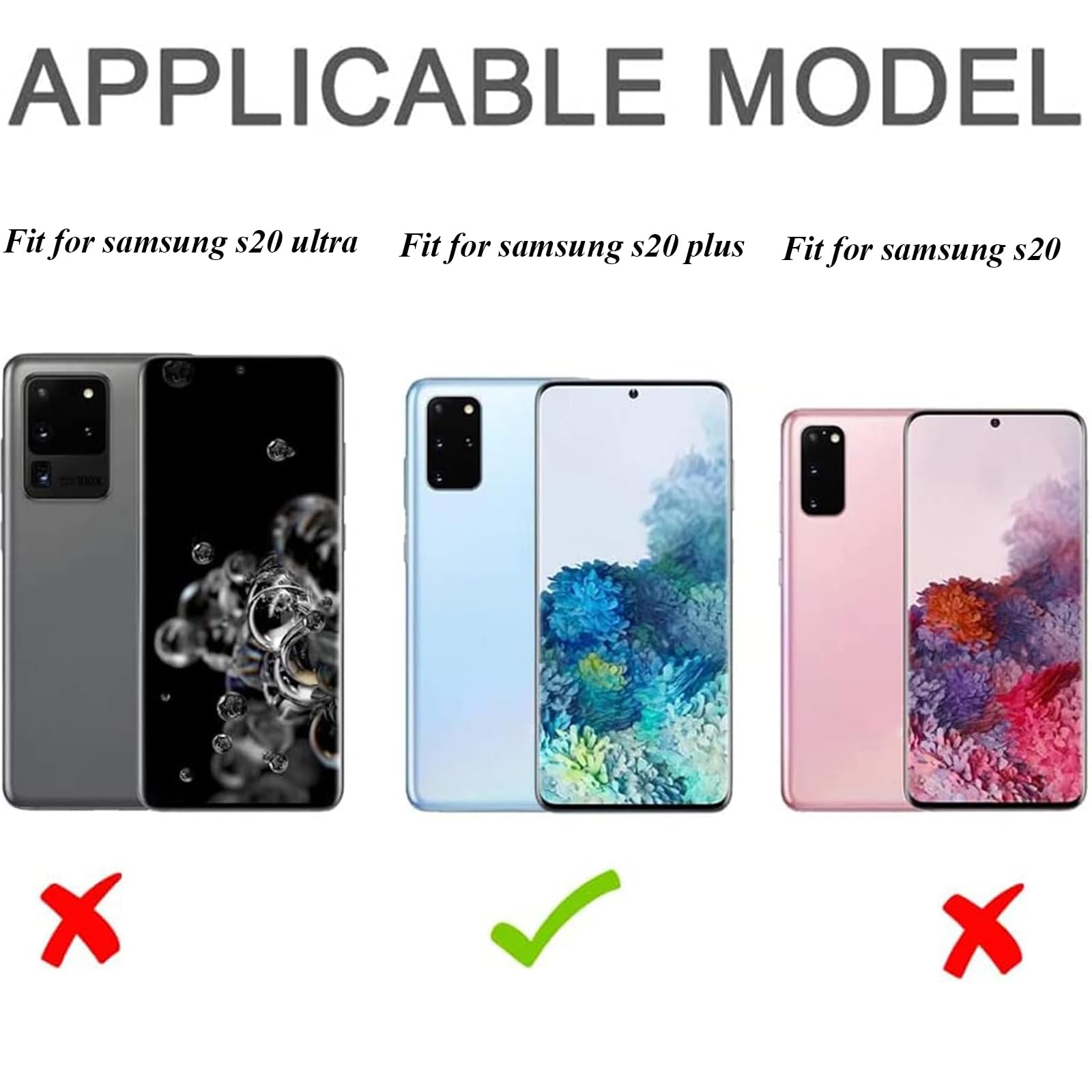 Silicone Cover Case Cover for Samsung Galaxy S20 Plus Thin with Camera Protection Soft Interior Slim Fit Flexible Phone Case (for Samsung Galaxy S20 Plus-Black)