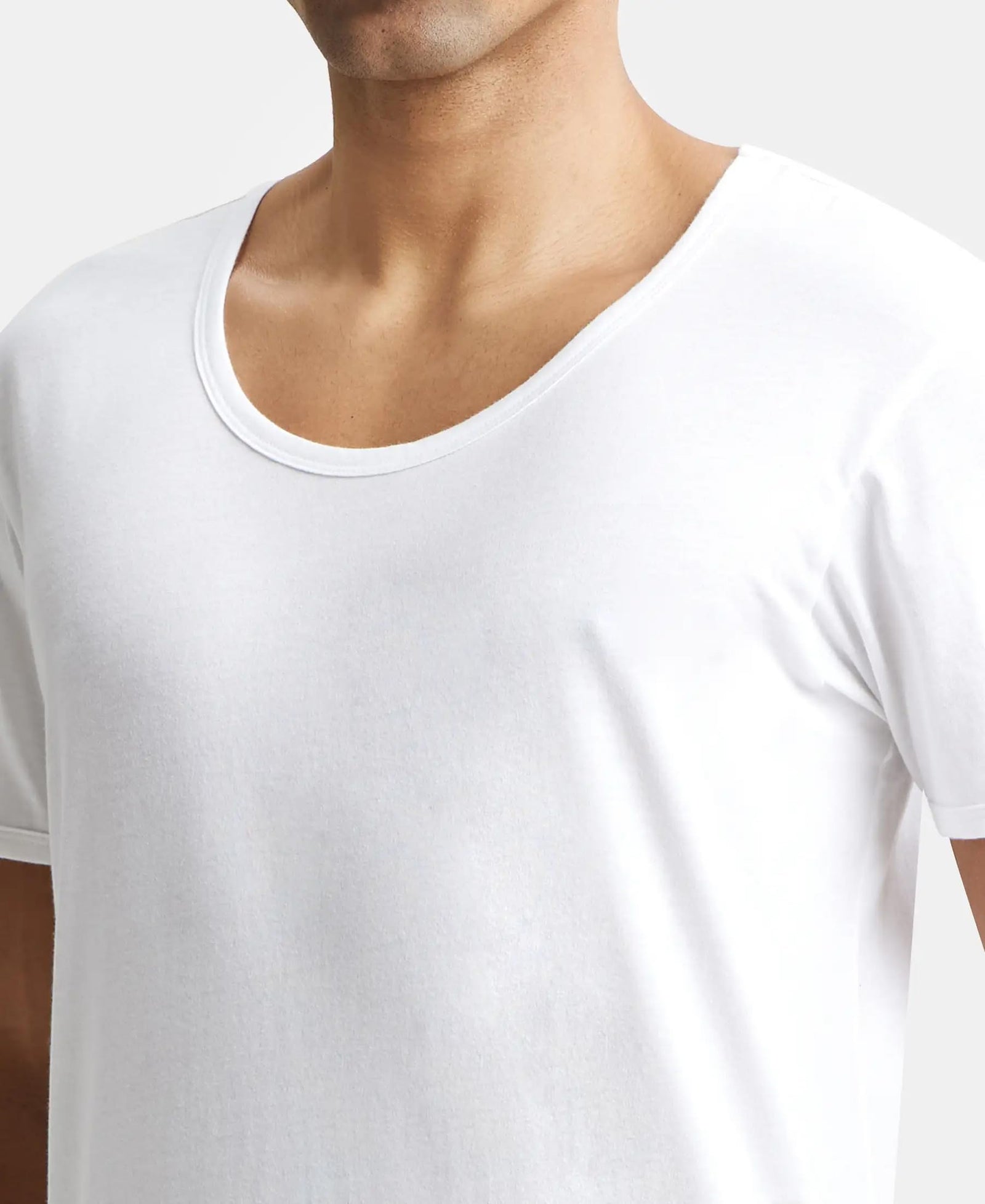 Jockey Men's Half Sleeve Round Neck Vest (Pack of 2)