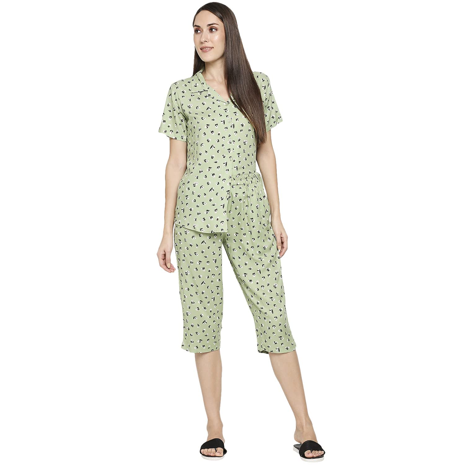 Longies Women's Capri Pyjama Set