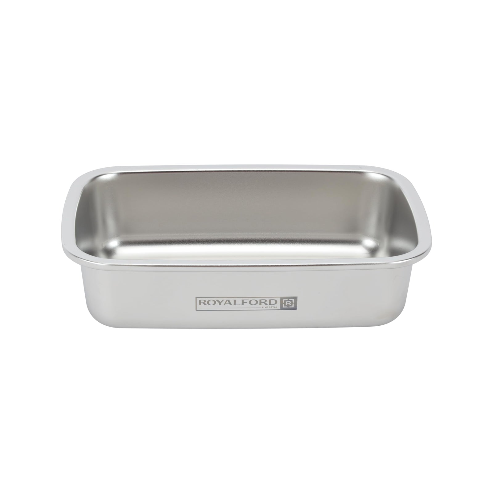 Royalford 600ml Stainless Steel Lunch Box RF12171 Rectangle Tiffin with Polymer Lid 4 Side Locks Food-Grade, BPA-Free, Airtight and Leakproof Containers for Kids and Adults