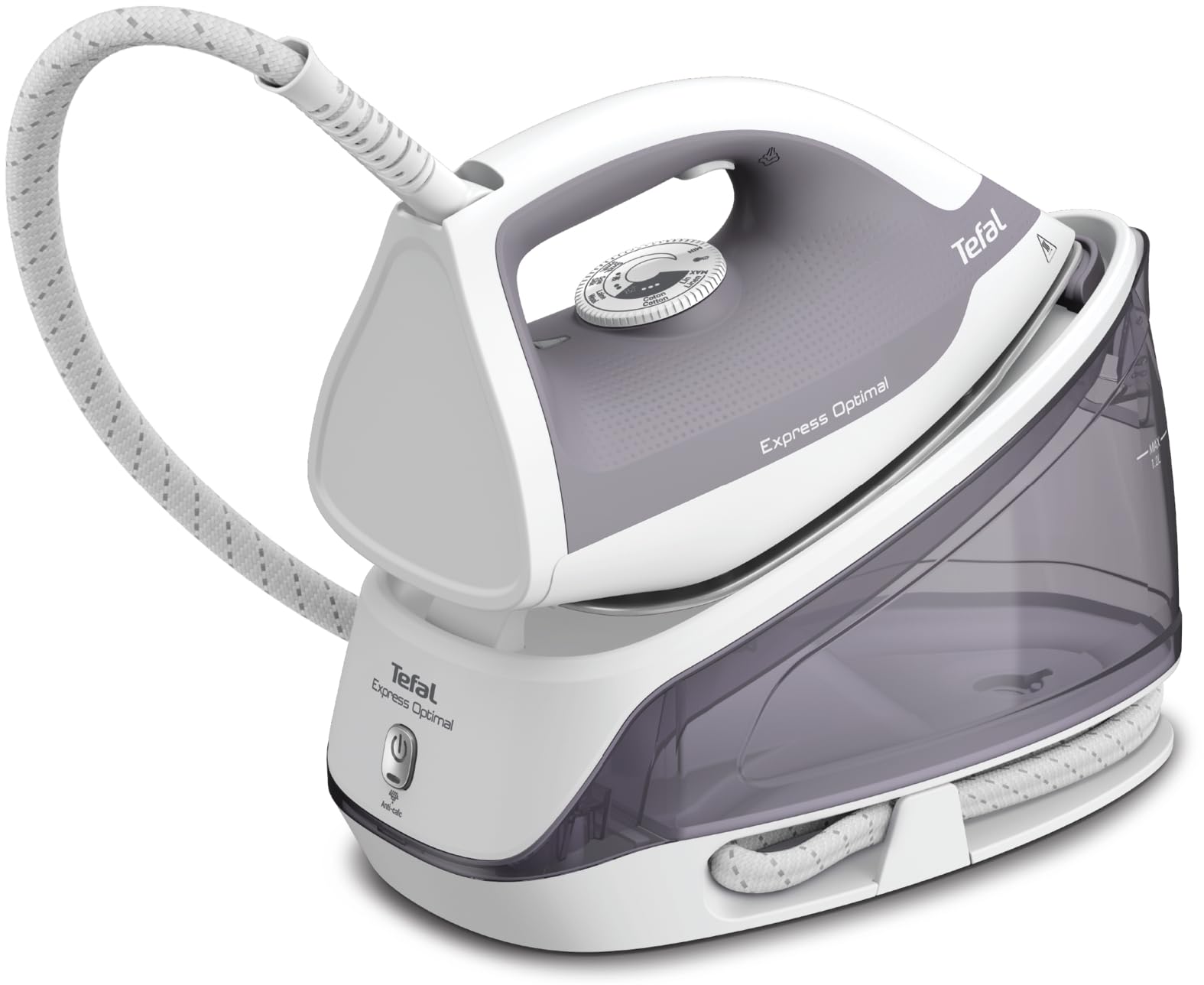 TEFAL Steam Generator Iron | Express Optimal Steam Station |2200W |5.3bars,250g/min,110g/min |ceramic soleplate | SV4111M0