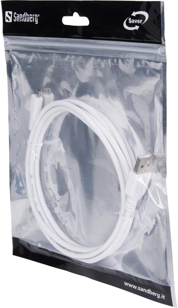 Sandberg 308-08 USB2 A-MicroB cable, (Pack of 1)