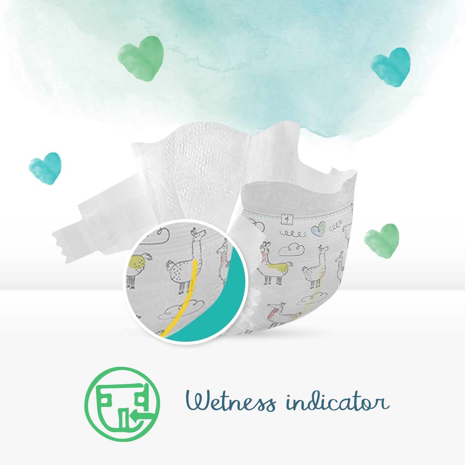 Pampers Pure Protection Dermatologically Tested Diapers, Size 3, 6-10kg, 31 Diaper Count