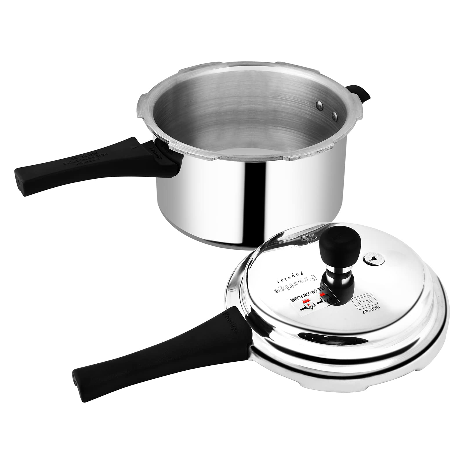 Prestige Popular Pressure Cooker Silver, 3L, PPAPC3