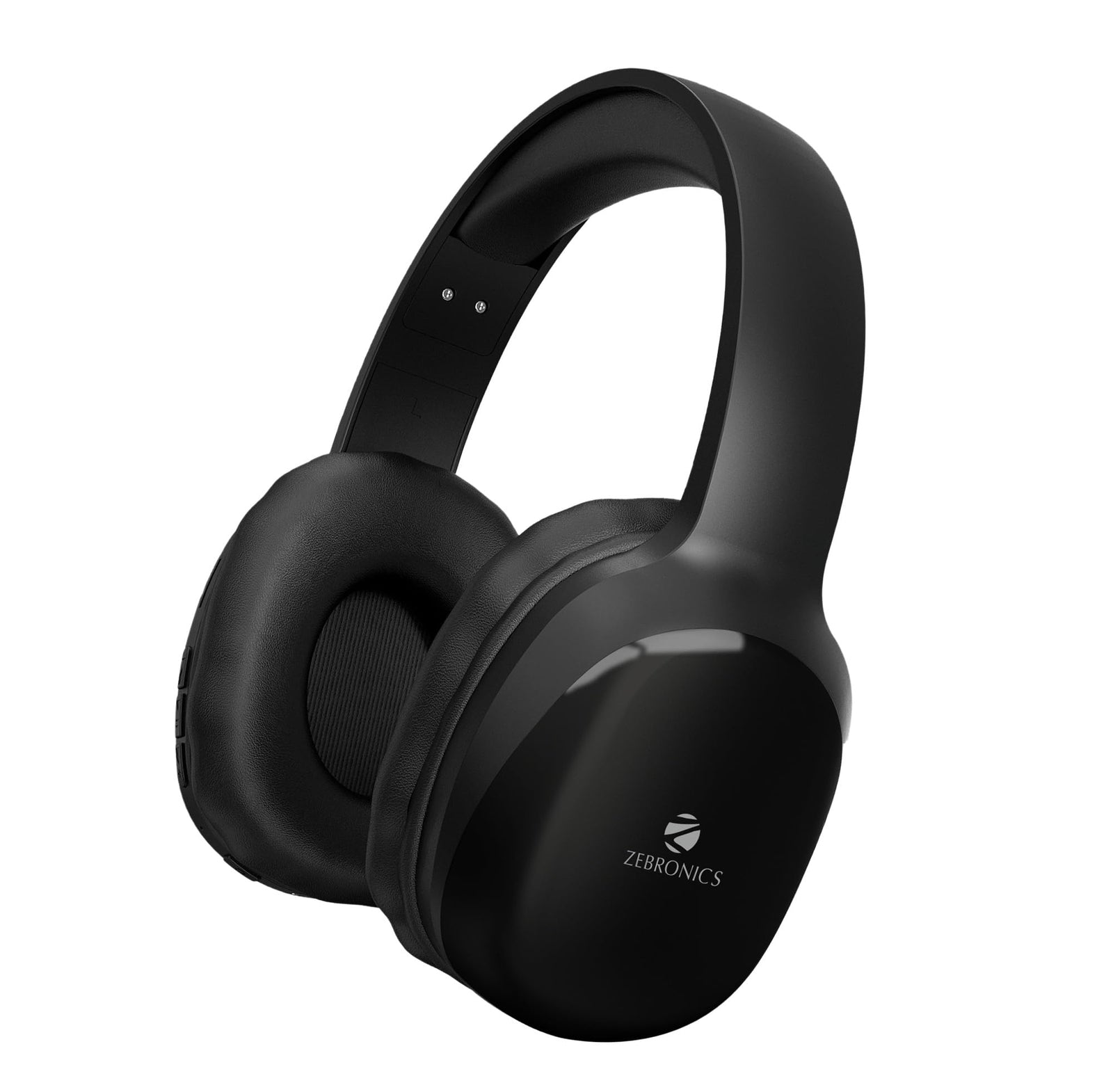 Zebronics Zeb-Thunder PRO On-Ear Wireless Headphone with BTv5.0, Up to 21 Hours Playback, 40mm Drivers Deep Bass, Wired Mode, USB-C Type Charging(Black)