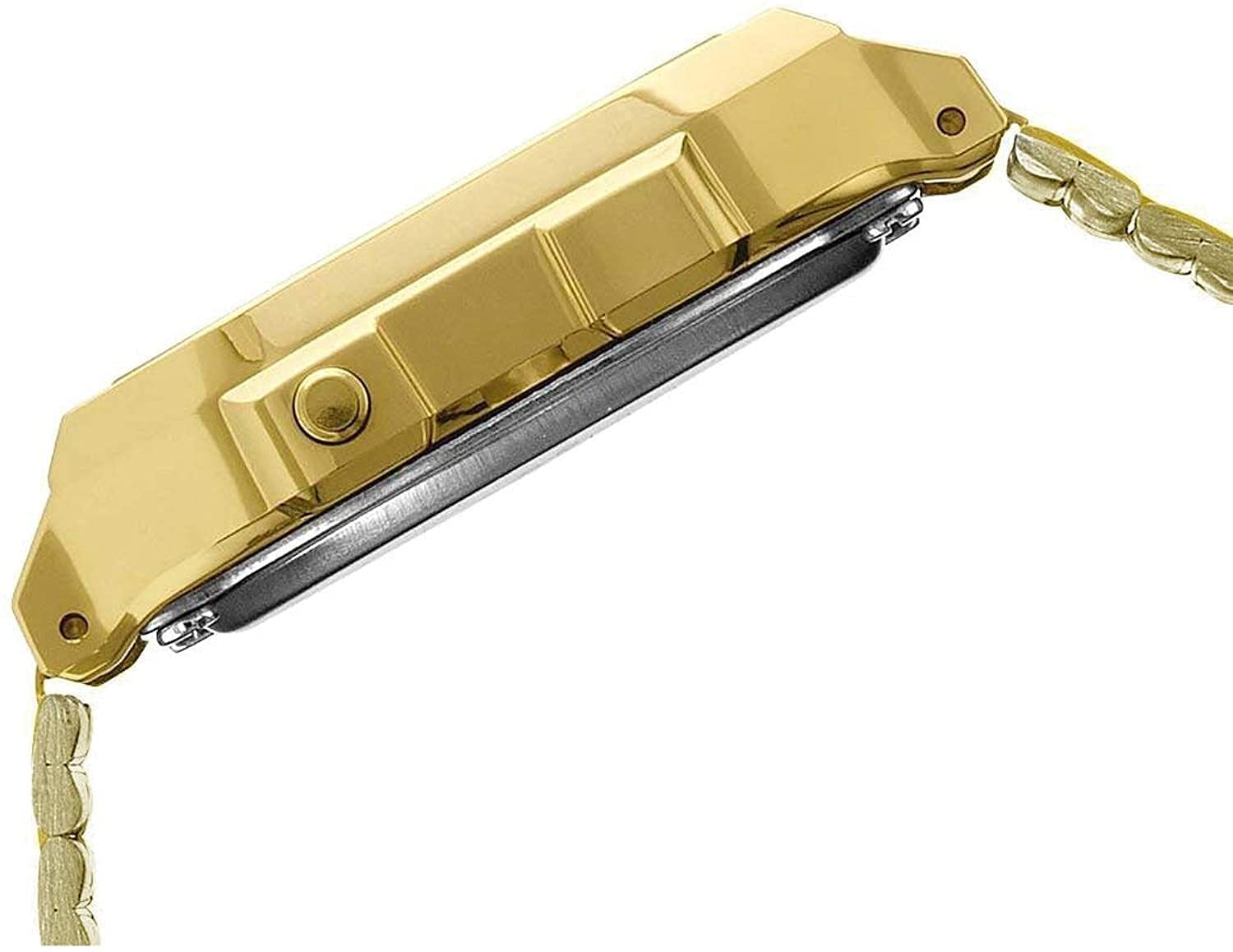 Casio Unisex Watch - A168WG-9WDF Gold Dial, Gold Band