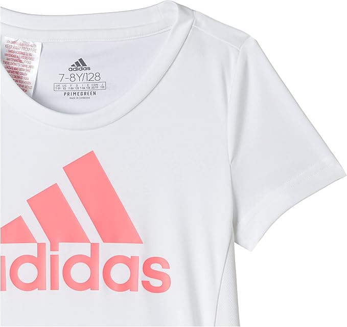 adidas Women's ADIDAS GIRLS D2M BIG LOGO T-SHIRT T-SHIRTS