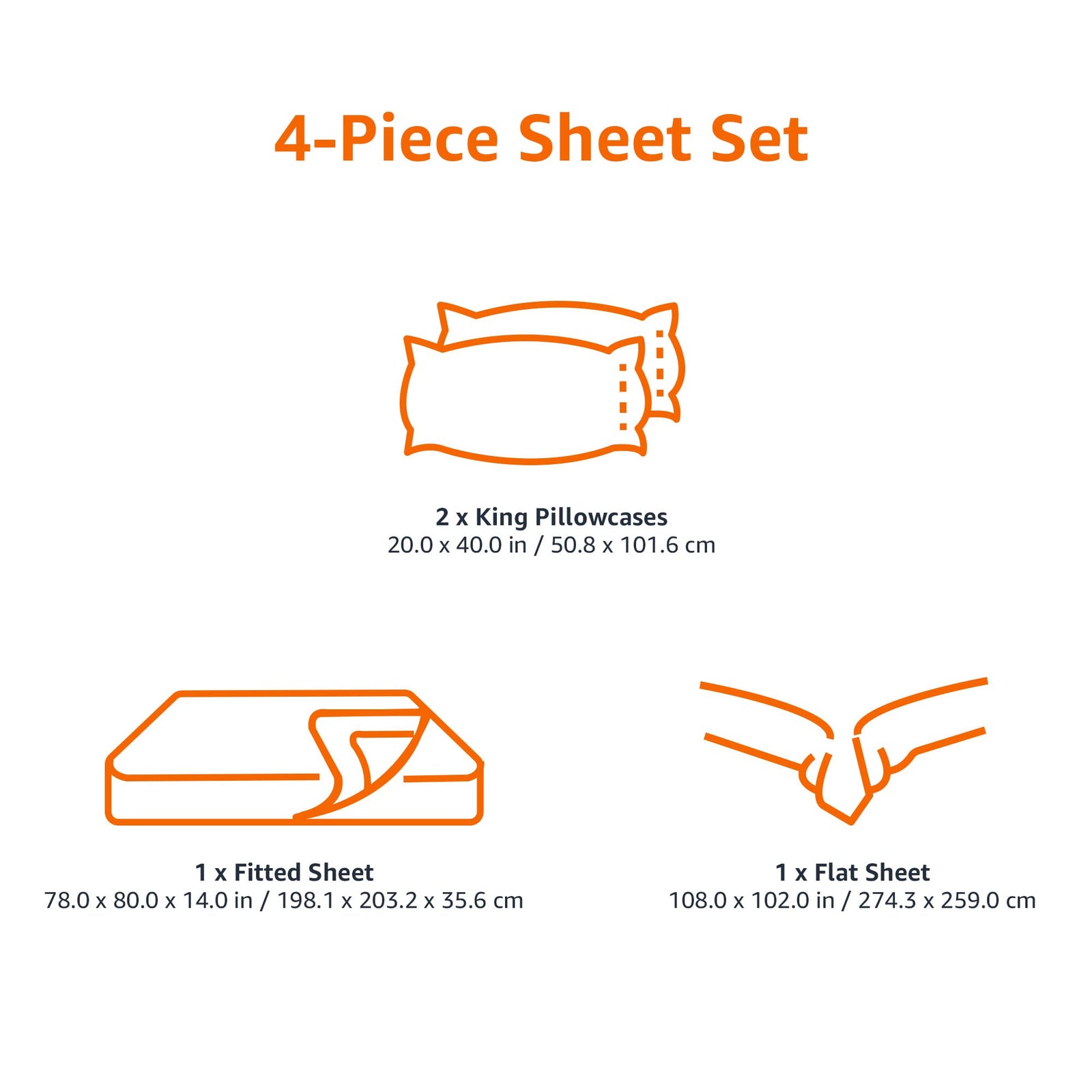 Amazon Basics Lightweight Super Soft Easy Care Microfiber Bed Sheet Set with 14