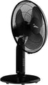 Midea Pedestal Stand Fan with SQD Motor, 16 inch, 3D Oscillation Directions, 3 Speed Levels & Adjustable Height, 3 Leaf Blade with 7.5 Hours Timer, Best for Home & Office, Black, FS4019K