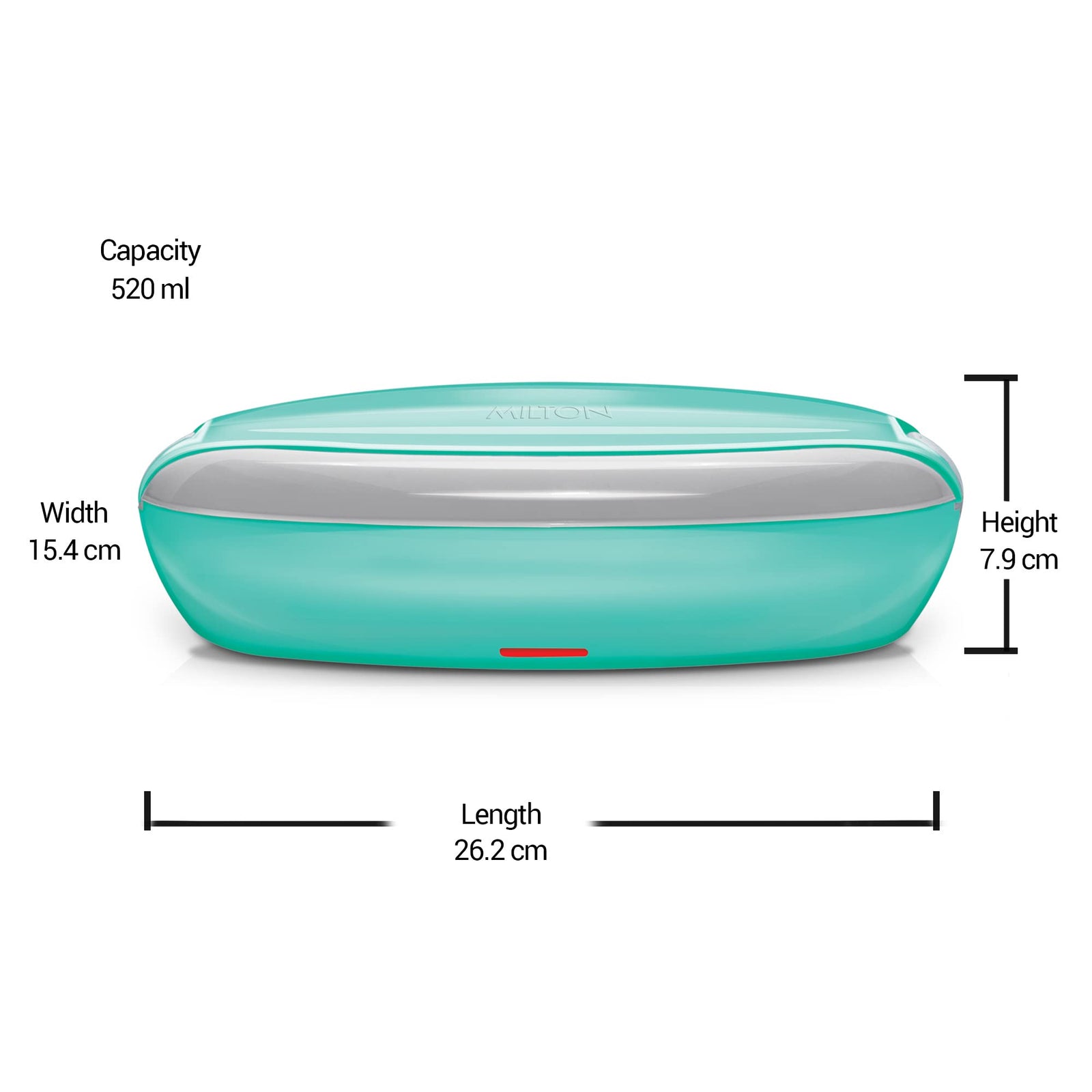 MILTON Euroline Swiftron Stainless Steel Electric Lunch Box Set, 260ml/262mm, 2 Containers, Color May Vary