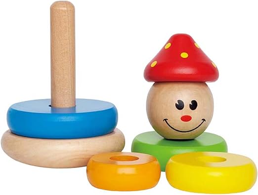 Hape E0400 Clown Stacker - Wooden Activity Toy for Toddlers