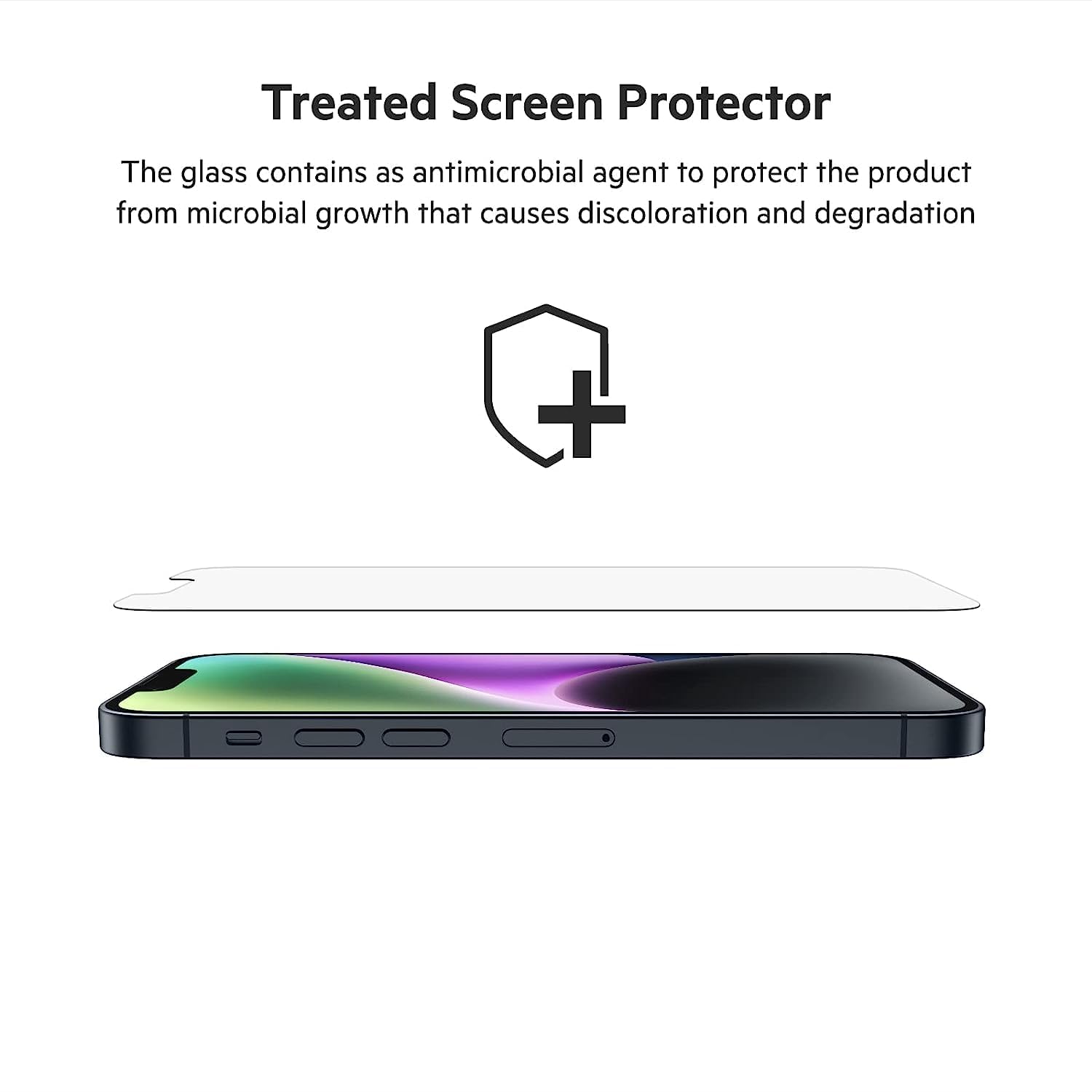 Belkin 2-Pack Tempered Glass Screen Protector for iPhone 14 Plus/13 Pro Max