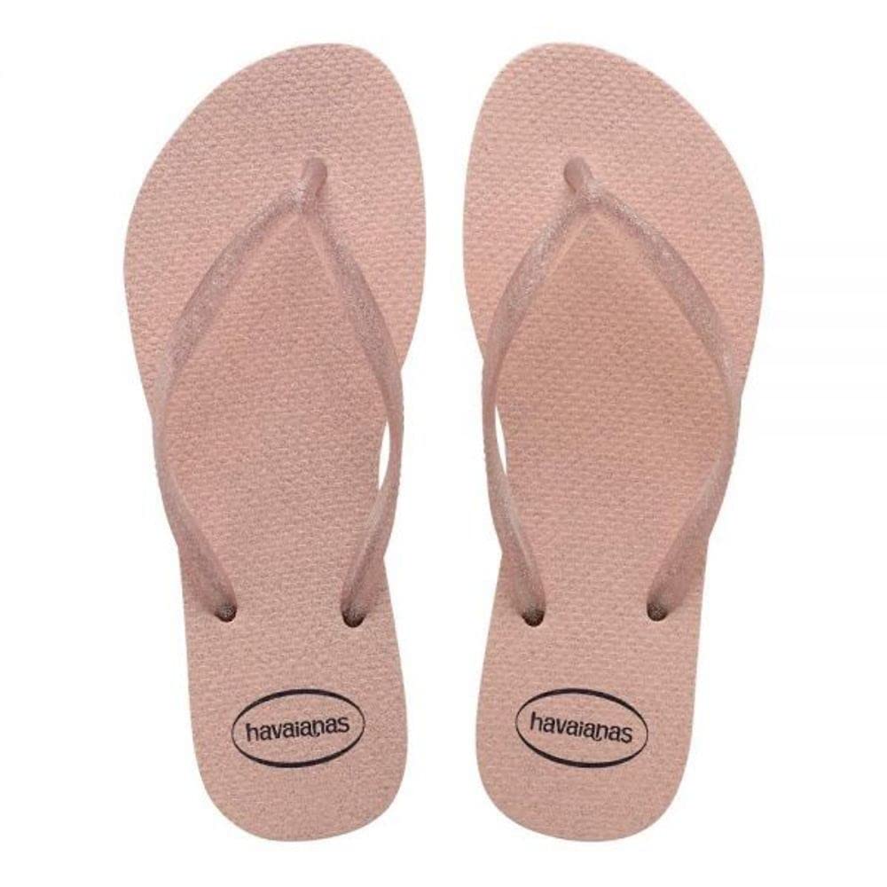 Havaianas Women's Slim Gloss Sandals, Open Toed, Soft Rubber, Lightweight, Supportive & Comfortable