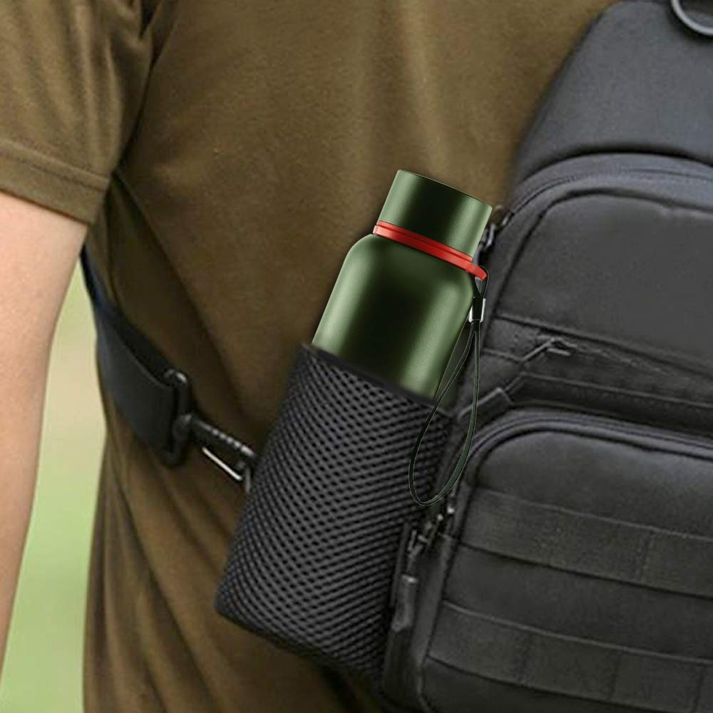BOROSIL VACUUM INSULATED COPPER COATED INNER TREK Water Bottle|Sports Bottle|Yoga Bottle|Outdoor|PortableLeak Proof|ReusableWater Bottle GREEN, 850ML