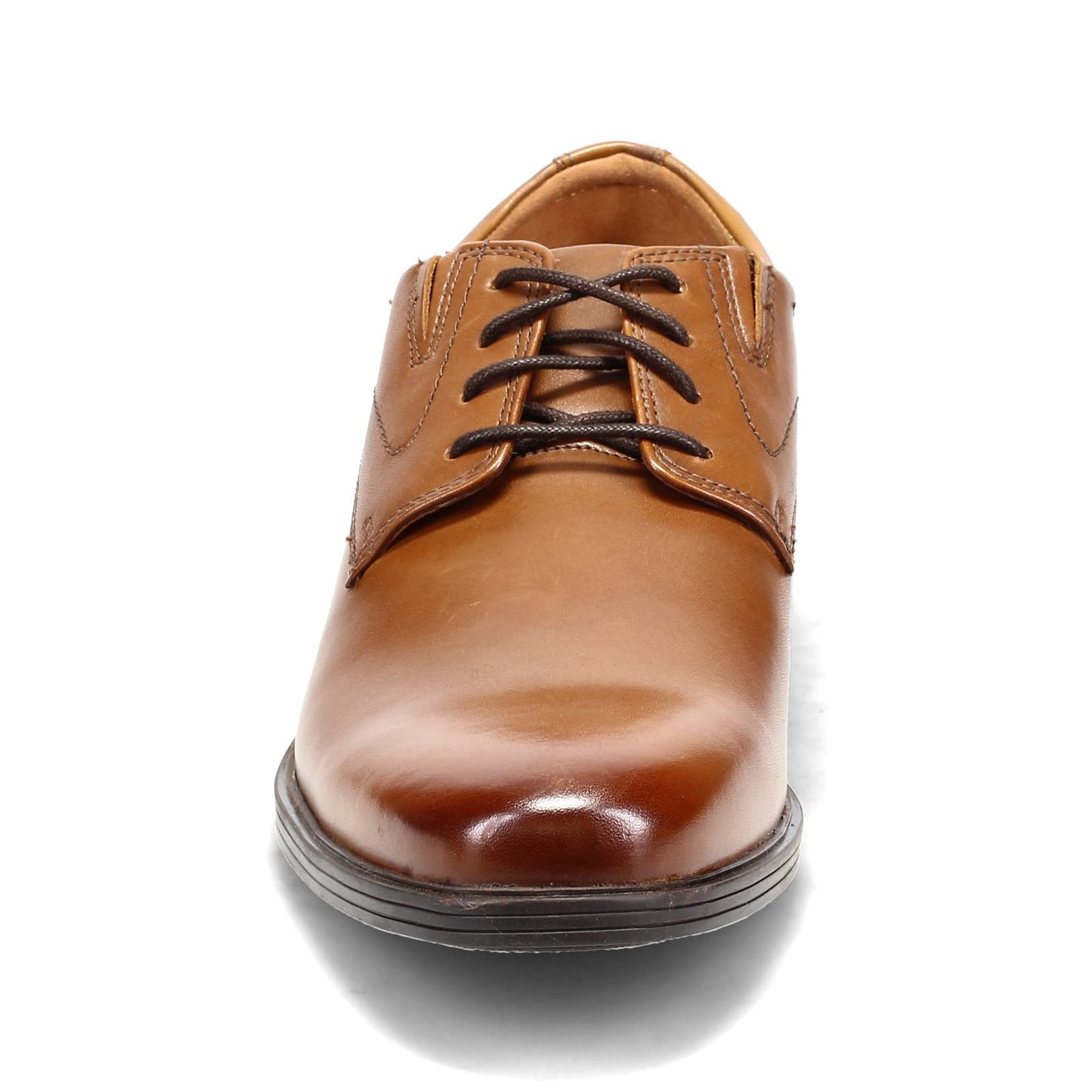 Clarks Mens Whiddon Pace Oxford, Dark Tan Leather