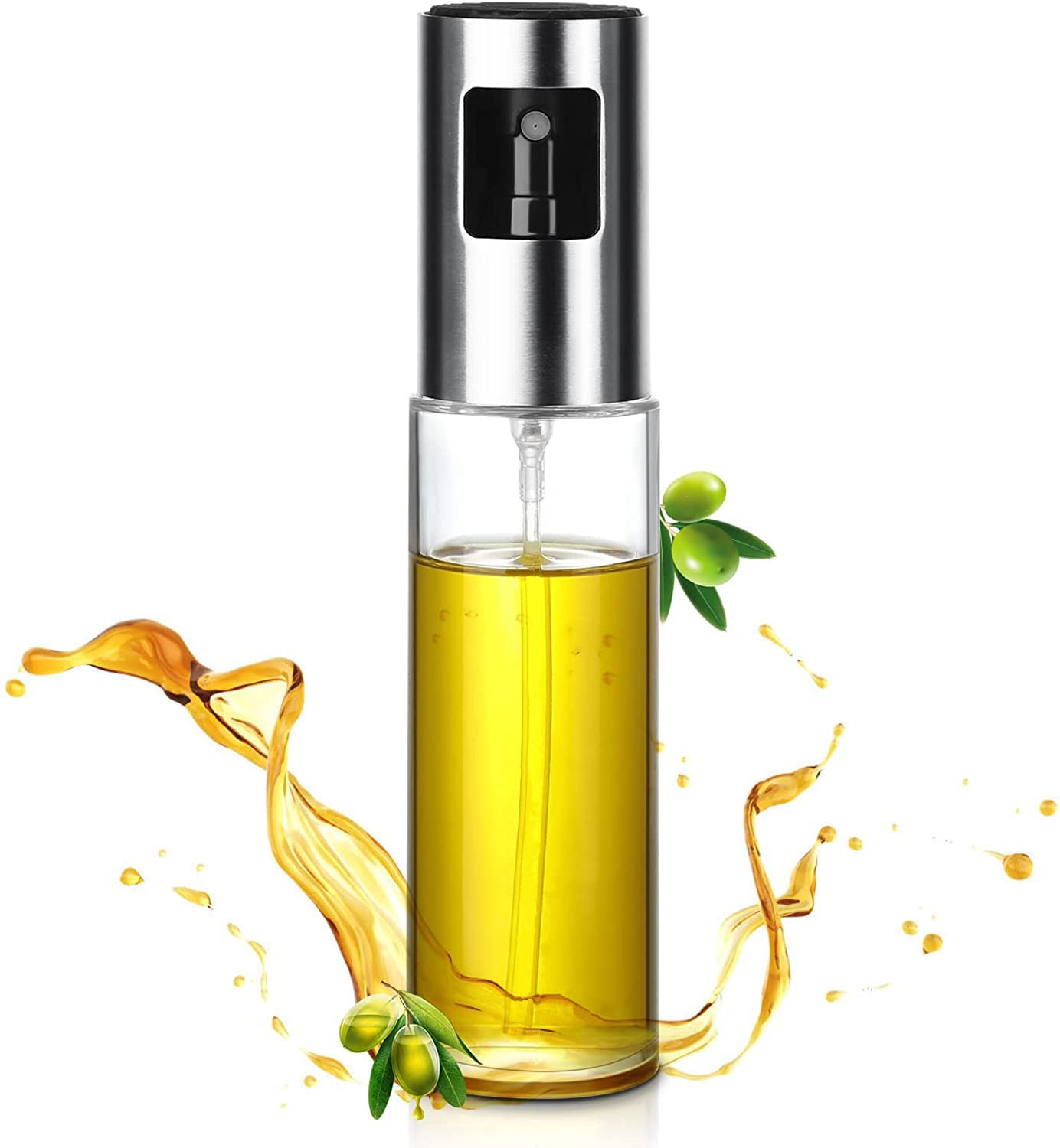 Zophen Olive Oil Sprayer for Cooking, Olive Oil Spray Bottle, Olive Oil Sprayer Mister, Olive Oil Spray for Cooking, BBQ, Salad, Baking, Roasting, Grilling, Kitchen