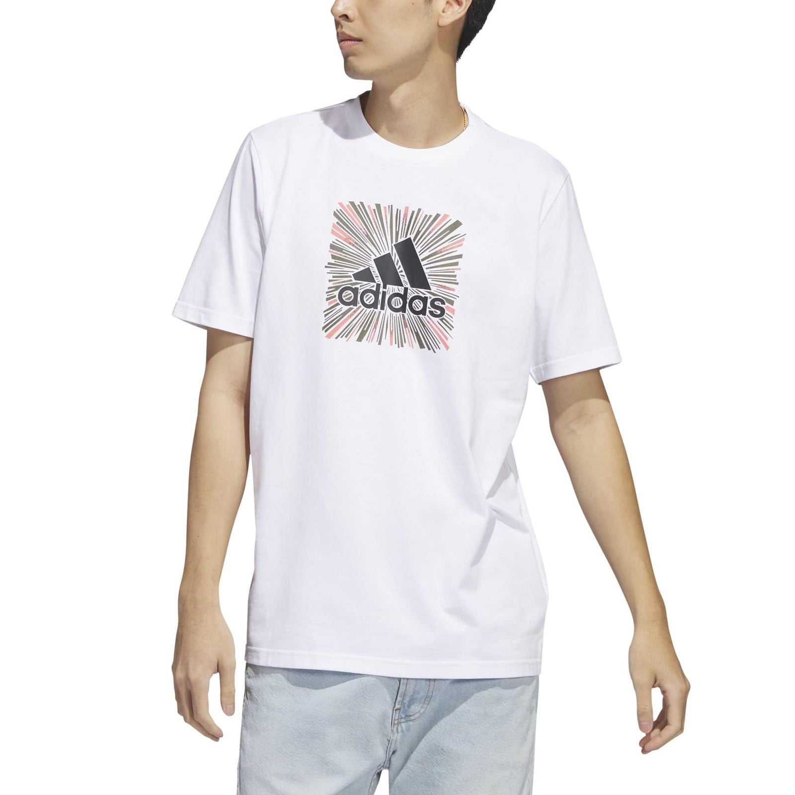 adidas Men's Sport Optimist Sun Logo Sportswear Graphic T-Shirt