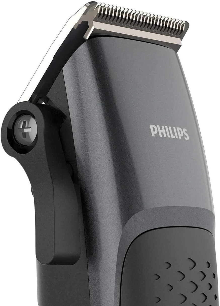 Philips Hairclipper Series 3000 Home Clipper Copper Motor Coil, Durable, Steel Blades, 2.4M Cord, 4 Click-On Combs, Hc310013. 2 Years Warranty