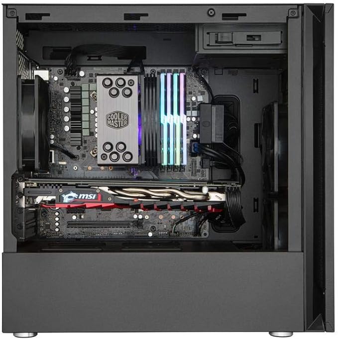 Cooler Master Silencio S400 Midi-Tower Pc-GehaEUse Schwarz 2 Vorinstallierte Luefter, Staubfilter, Mcs-S400-Kn5N-S00 Micro-Atx Tower