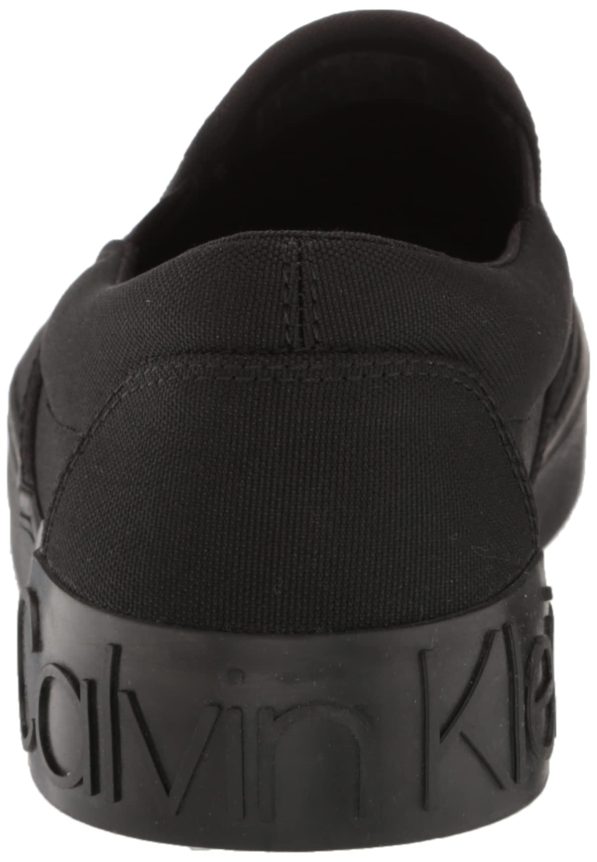 Calvin Klein Men's Ryor Sneaker, Black/Black Canvas 002, 13 / 47 EU