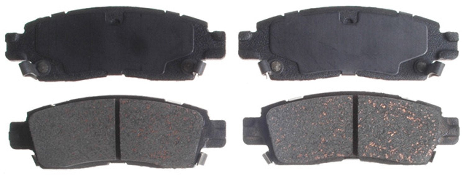 Acdelco Silver 14D883Ch Ceramic Rear Disc Brake Pad Set With Hardware