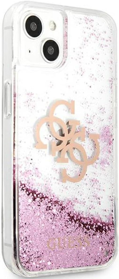 CG Mobile Liquid Glitter Case 4G Electroplated Logo For iPhone 13 Mini (5.4") - Pink