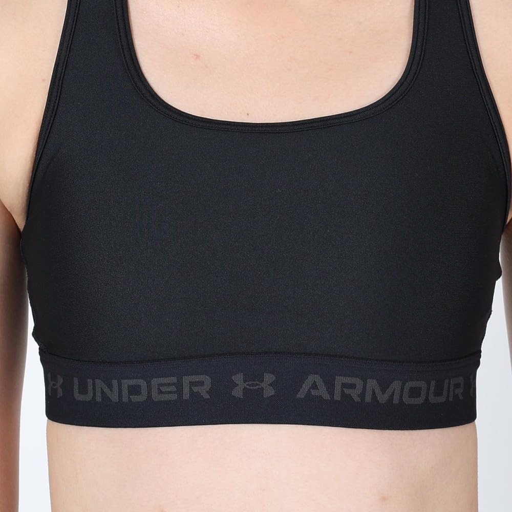 Under Armour Women's UA Crossback Mid Training Bra Color: Black Size: XL