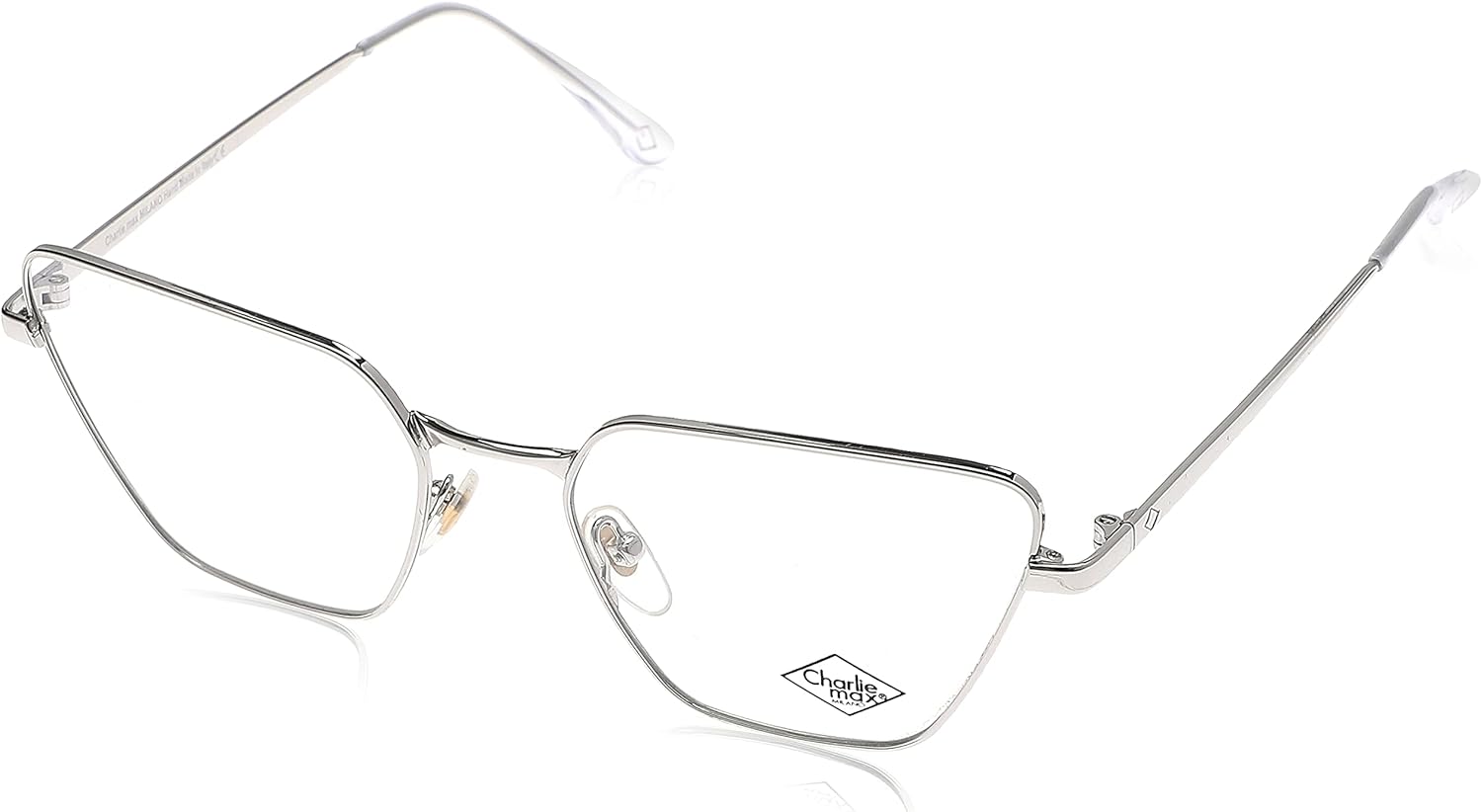 Charlie Max, square, reading glasses, for men/ women, COLONNA-SL-N33, silver, Silver, 145mm, 18mm, 50mm