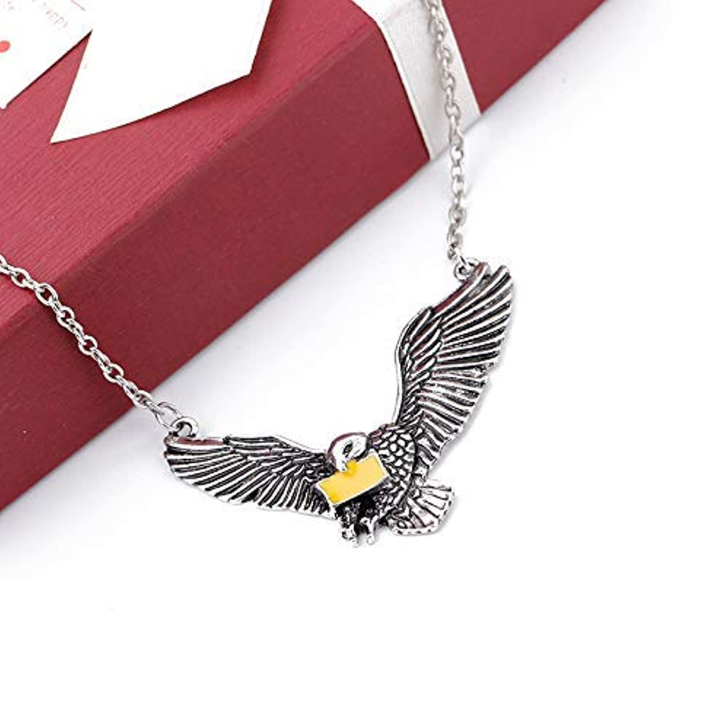 Yellow Chimes Harry Potter Hedwig Owl Uisex Necklace By Yellow Chimes Pendant For Girls (Silver Oxidized) (Ycfjpd-A11Owl-Sl)