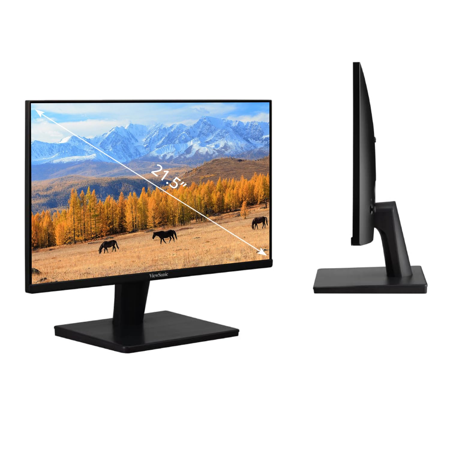 ViewSonic 22 Inch Full HD 1080p LED 1920 x 1080 Pixels Backlit Display AMD Freesync Monitor with HDMI, VGA, Tilt, Eye Care Technology, SRGB104% and 5 Year Warranty Upon Registration-VA2215-H