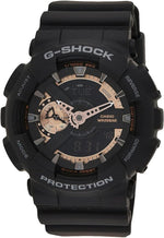 Casio G-Shock Analog-Digital World Time Watch , Black - Gold , ga110gw